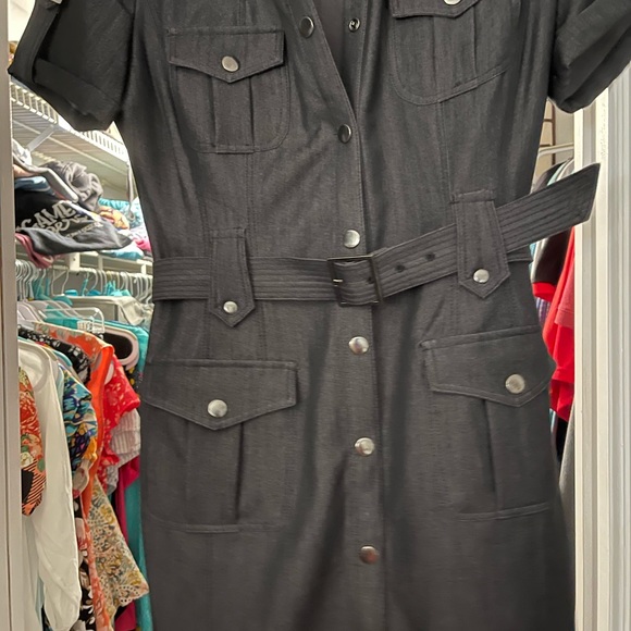 Calvin Klein Dark Denim Dress - Picture 5 of 5